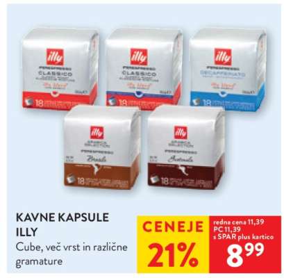 Kavne kapsule Illy