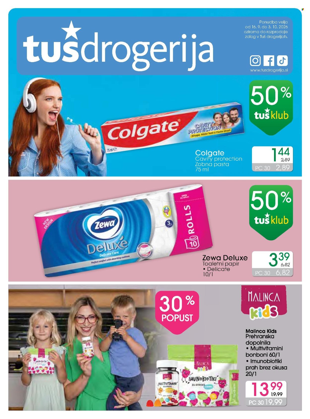 Tuš Drogeria katalog - 16.9.2026 - 3.10.2026. Stran 1