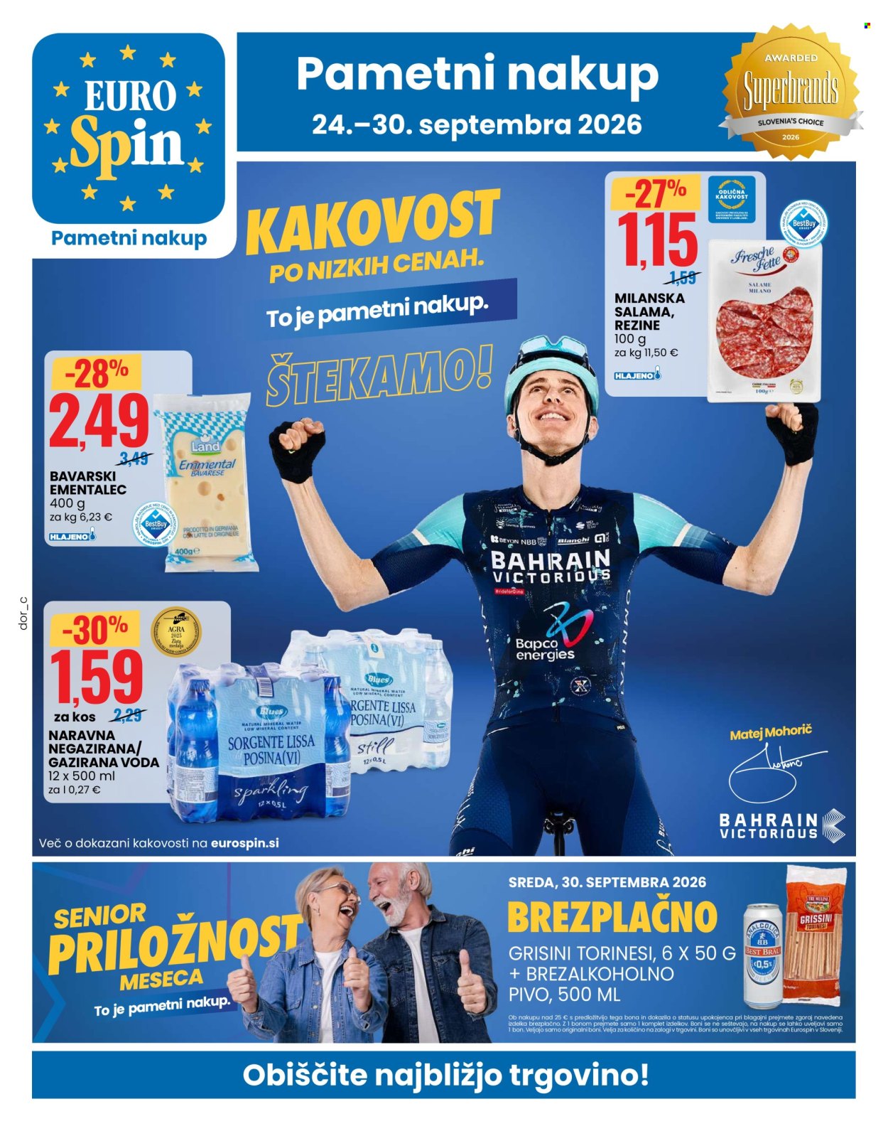 EuroSpin katalog - 24.9.2026 - 30.9.2026. Stran 1