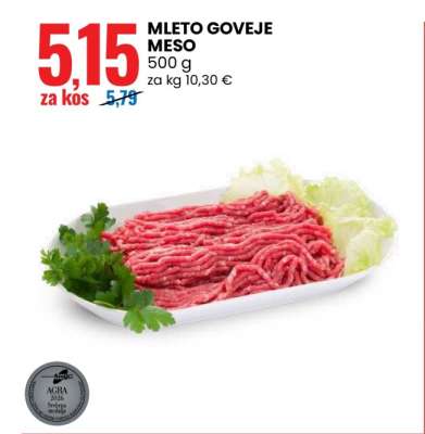 MLETO GOVEJE MESO