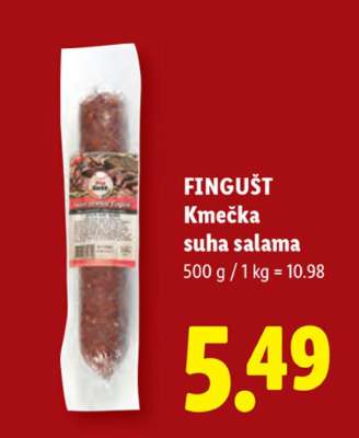 FINGUŠT Kmečka suha salama