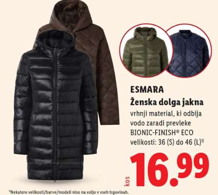 esmara Ženska dolga jakna