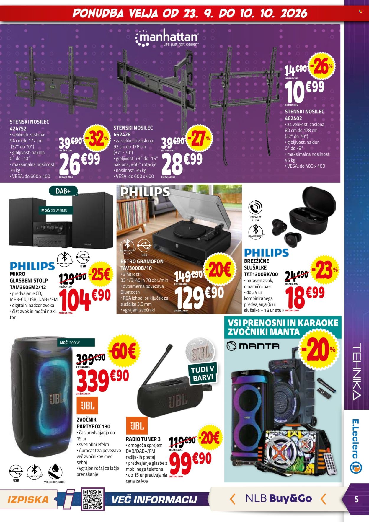 E.Leclerc katalog - 23.9.2026 - 3.10.2026. Stran 5