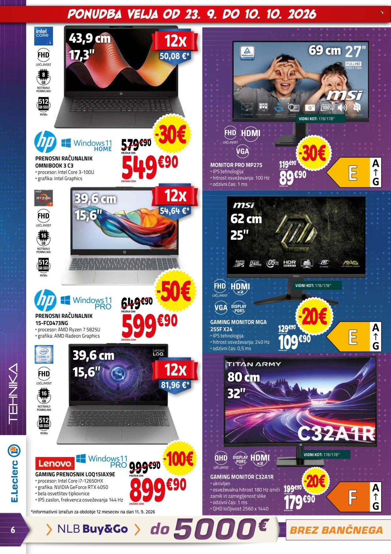 E.Leclerc katalog - 23.9.2026 - 3.10.2026. Stran 6
