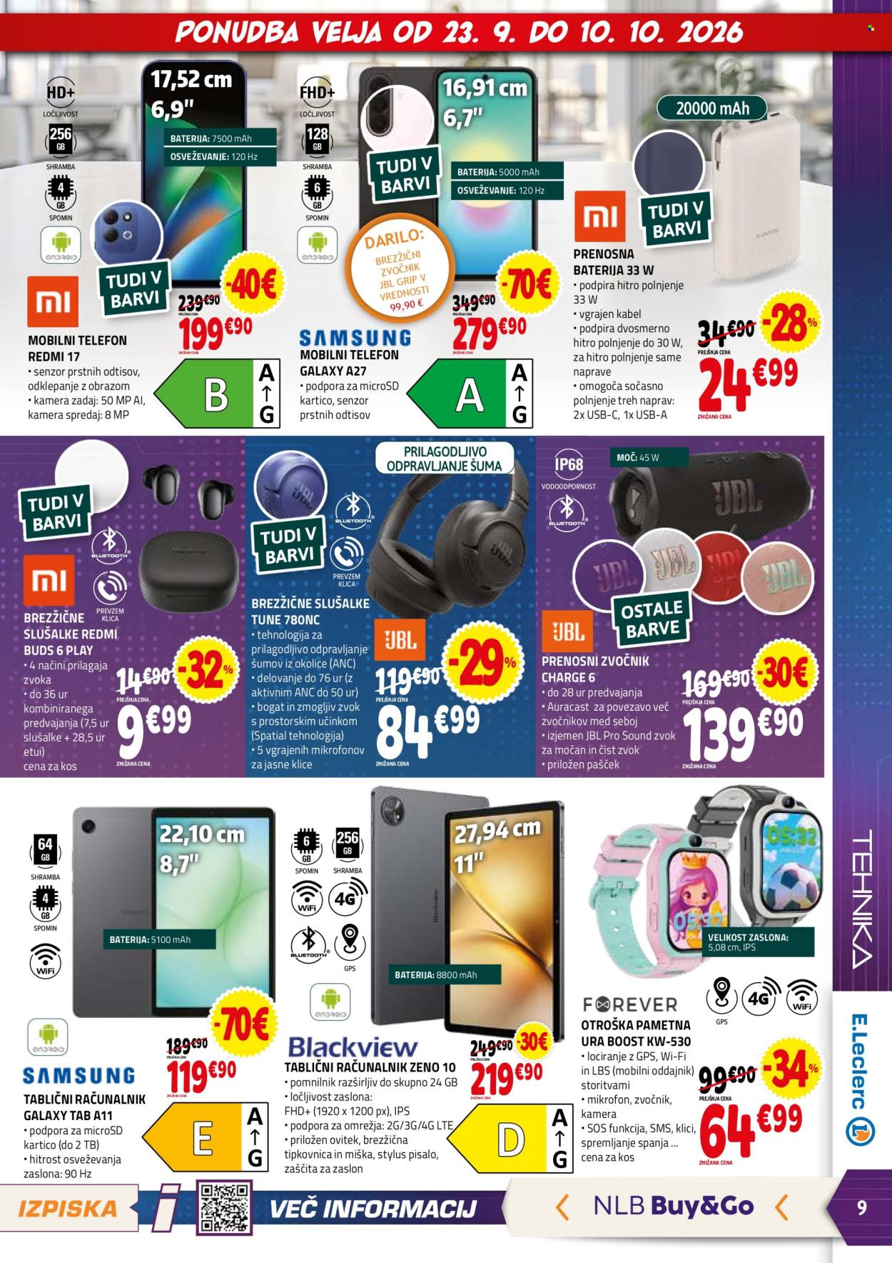 E.Leclerc katalog - 23.9.2026 - 3.10.2026. Stran 9