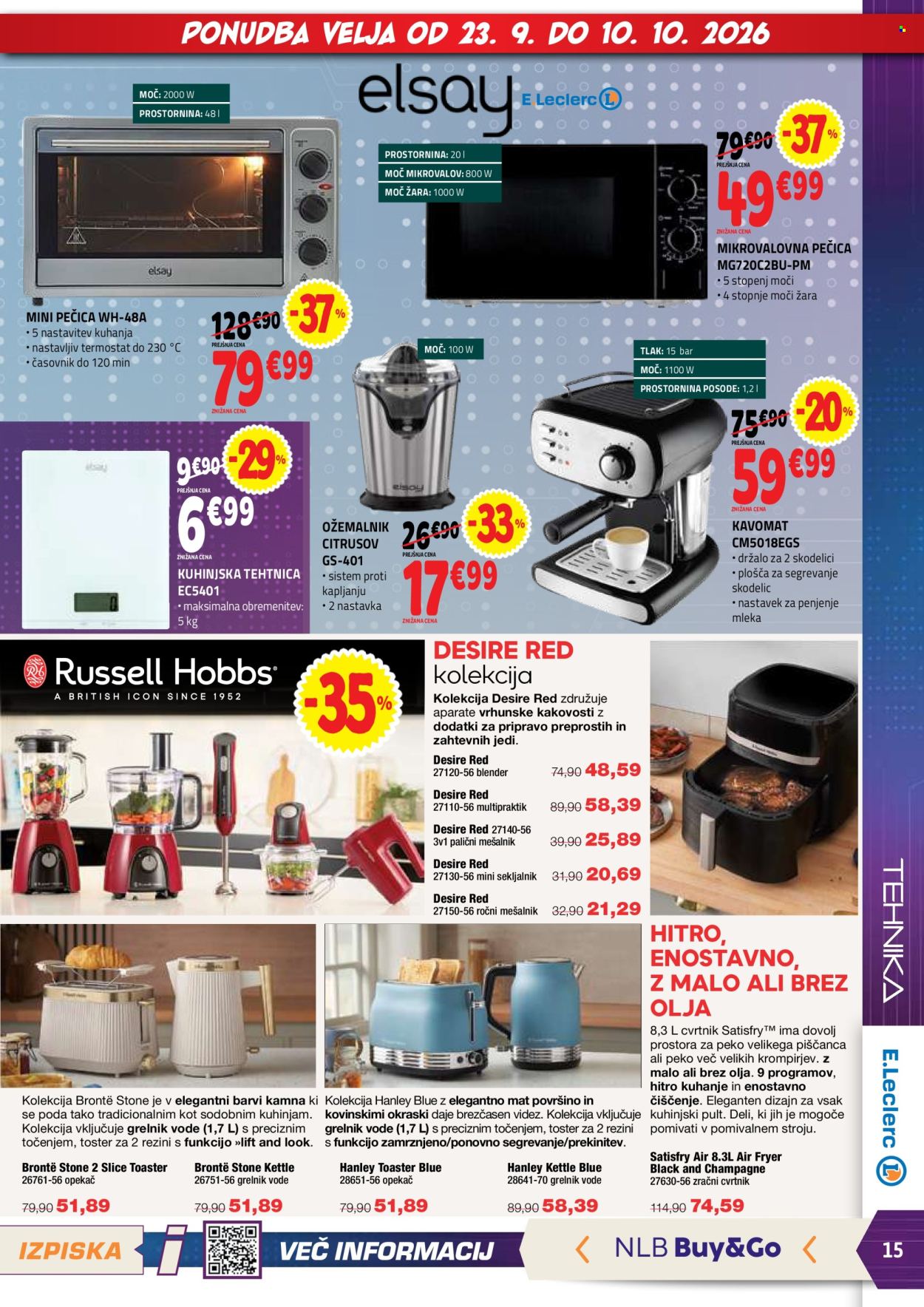 E.Leclerc katalog - 23.9.2026 - 3.10.2026. Stran 15