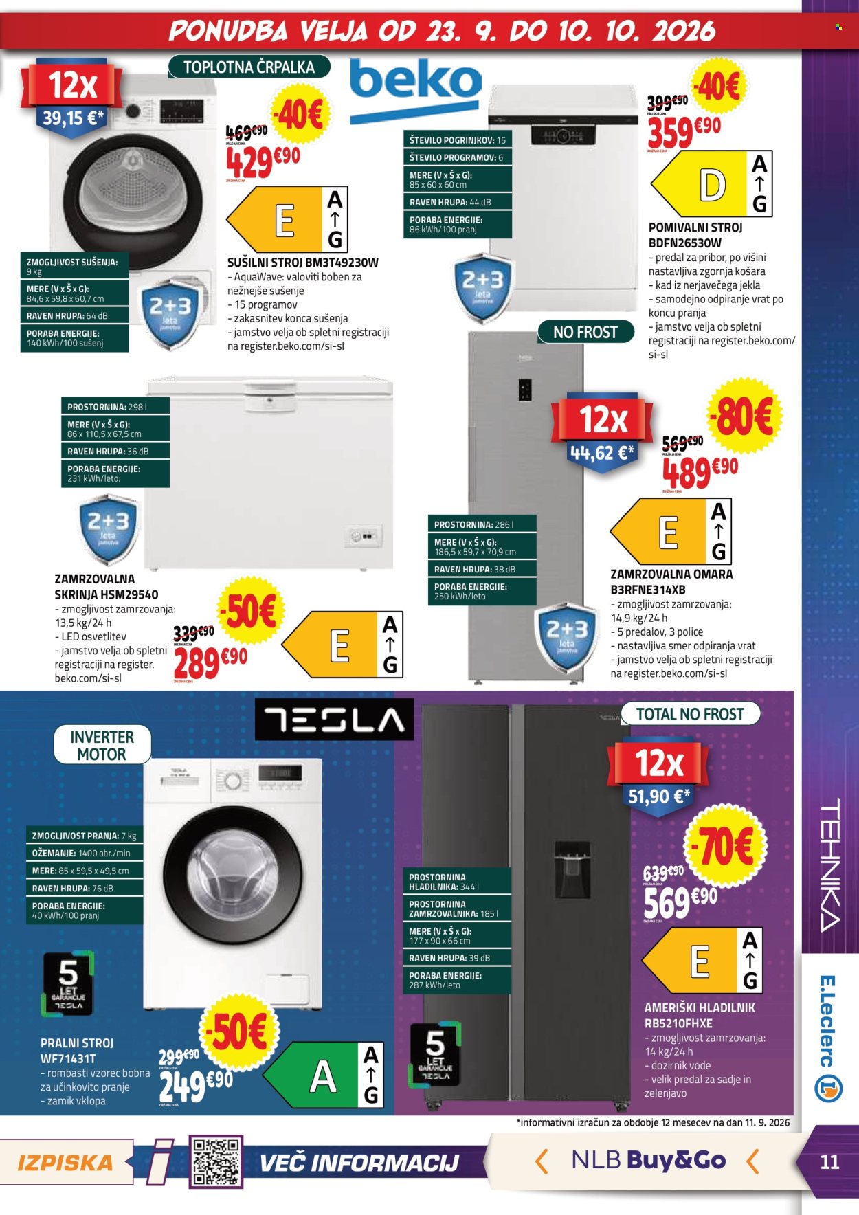 E.Leclerc katalog - 23.9.2026 - 10.10.2026. Stran 11