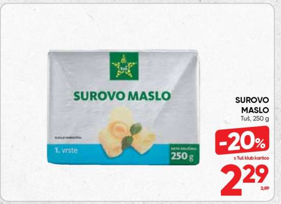 SUROVO MASLO