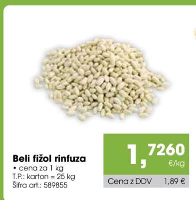 Beli fižol rinfuza