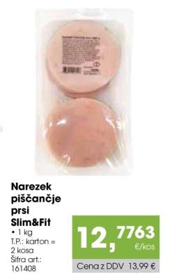 Narezek piščančje prsi Slim & Fit