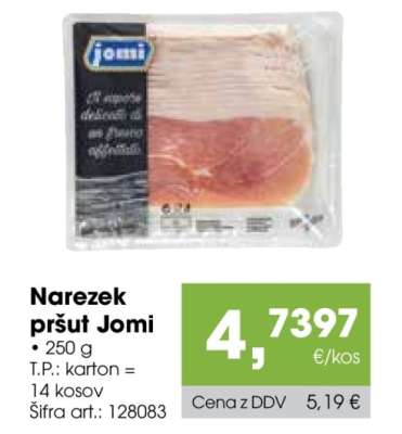 NAREZEK PRŠUT JOMI