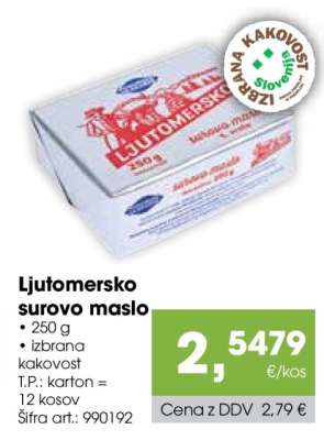 Ljutomersko Surovo Maslo