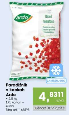 Paradižnik v kockah Ardo