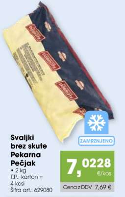 Svaljki brez skute Pekarna Pečjak