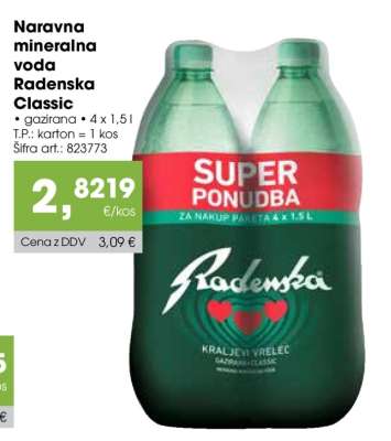 NARAVNA MINERALNA VODA RADENSKA CLASSIC
