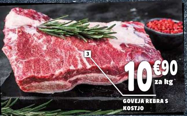 GOVEJA REBRA S KOSTJO