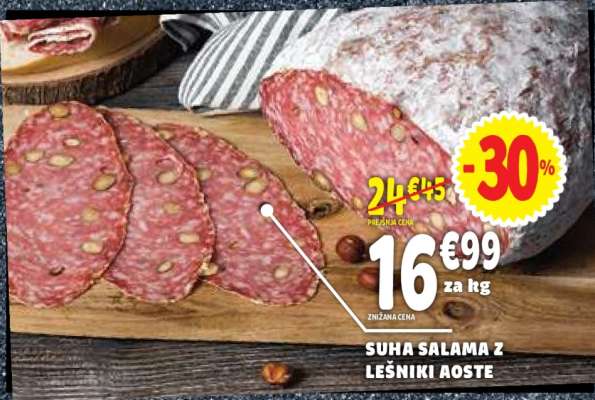 SUHA ŠALAMA Z LEŠNIKI AOSTE