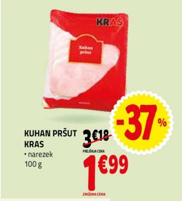 Kuhan pršut Kras