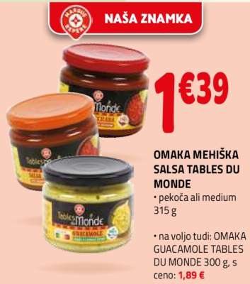 OMAKA MEHIŠKA SALSA TABLES DU MONDE