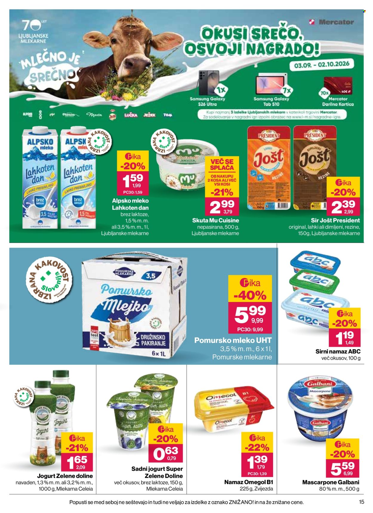 Mercator katalog - 24.9.2026 - 30.9.2026. Stran 15