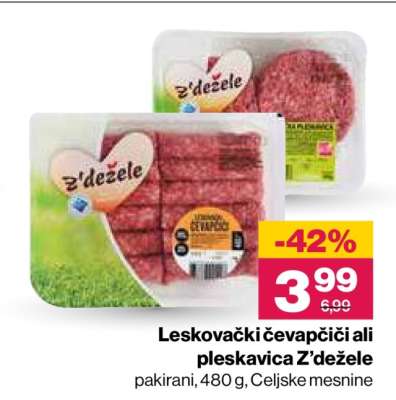 Leskovački čevapčiči ali pleskavica Z'Dežele