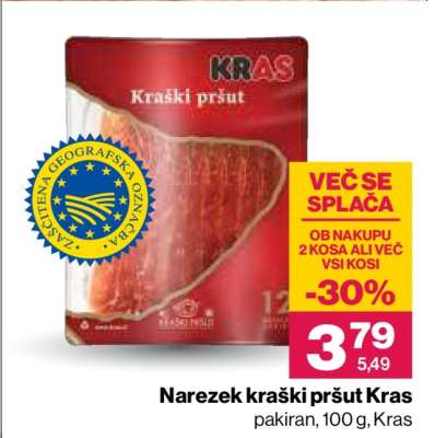 Narezek kraški pršut Kras