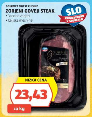 GOURMET FINEST CUISINE ZORJENI GOVEJI STEAK