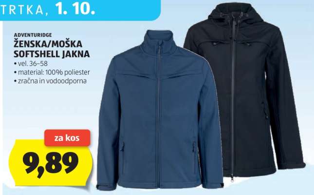 ADVENTURIDGE ŽENSKA/MOŠKA SOFTSHELL JAKNA