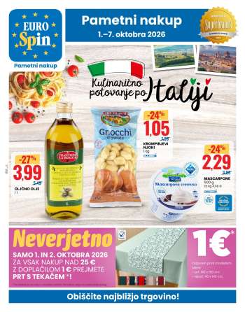 EuroSpin katalog - 1.10.2026 - 7.10.2026.