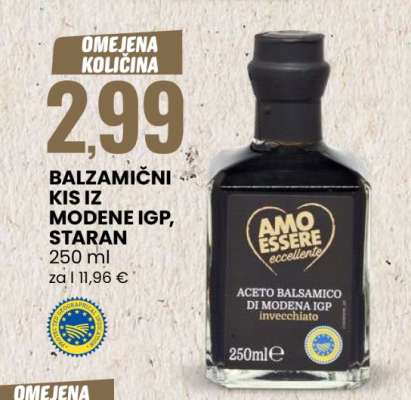 Balzamični kis iz Modene IGP, staran