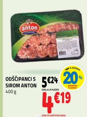 ODŠČIPANCI S SIROM ANTON