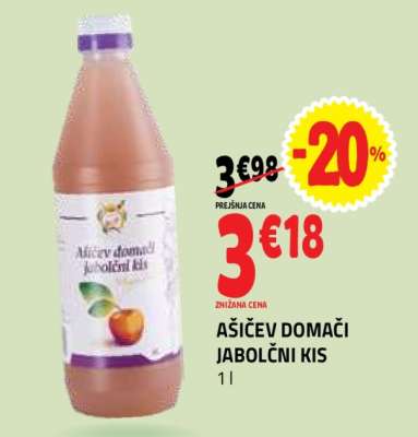 AŠIČEV DOMAČI JABOLČNI KIS