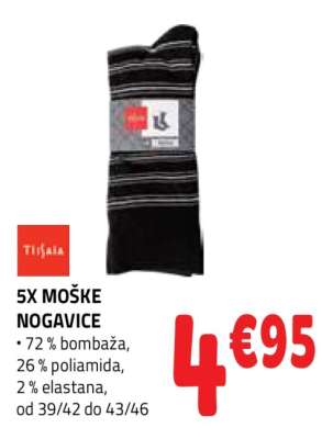 5X MOŠKE NOGAVICE