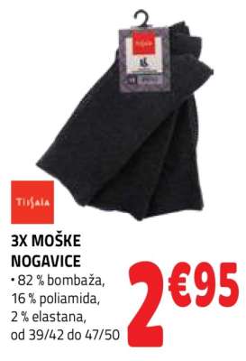 3X MOŠKE NOGAVICE