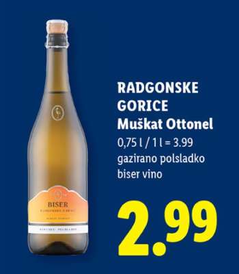 RADGONSKE GORICE Muškat Ottonel