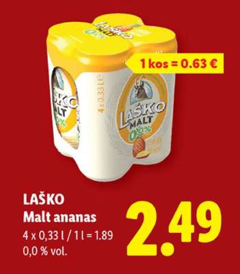 LAŠKO MALT ANANAS