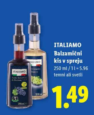 ITALIAMO Balzamični kis v spreju
