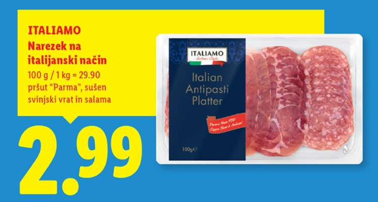 ITALIAMO Narezek na italijanski način