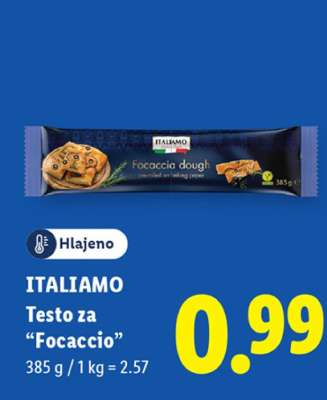ITALIAMO Testo za “Focaccio”