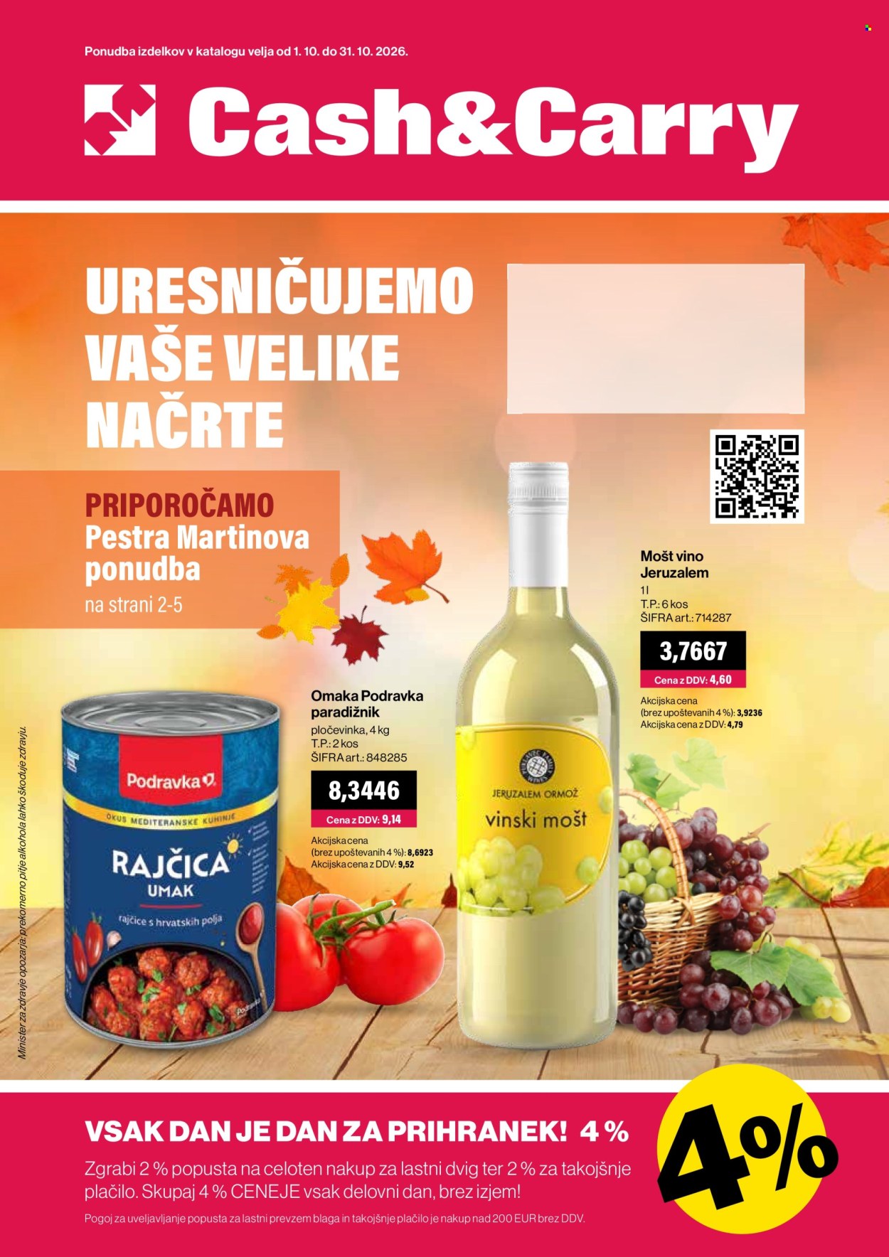 Mercator Cash & Carry katalog - 1.10.2026 - 31.10.2026. Stran 1
