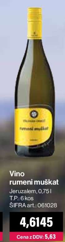 VINO RUMENI MUŠKAT