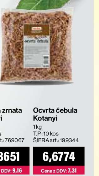 Ocvrta čebula Kotányi