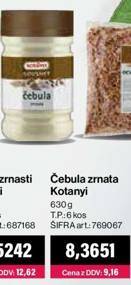 Čebula zrnata Kotanyi