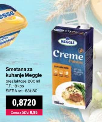 SMETANA ZA KUHANJE MEGGLE