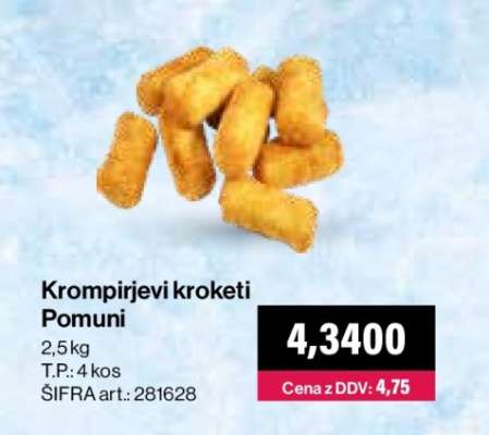 Krompirjevi kroketi Pomuni