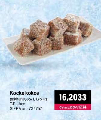 Kocke kokos