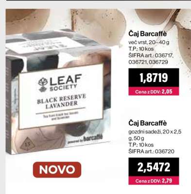 Čaj Barcaffè