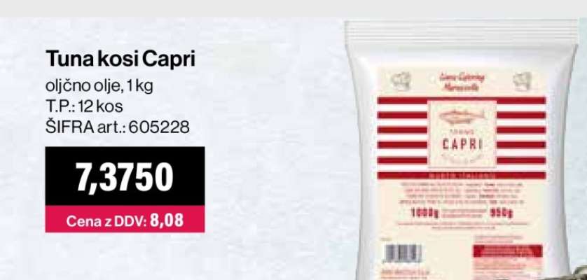 Tuna kosi Capri
