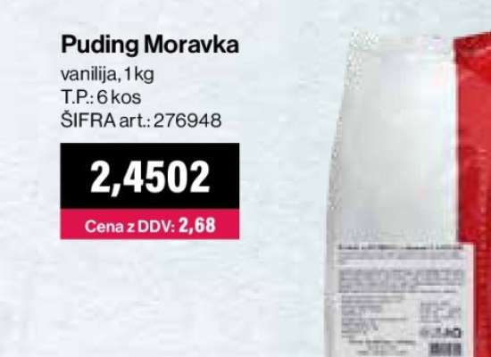 Puding Moravka