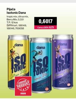 Pijača Isotonic Dana